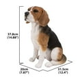 thumbnail image 2 of Hi- Line Gift 87763-B Beagle Sitting Dog Statue, 2 of 6