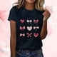 thumbnail image 2 of RKSTN Valentines Gift Valentine Shirts for Women Oversized Crewneck Valentine's Day Graphic Print Short Sleeve T Shirts Pullover Top Womens Casual Round Neck Plus Size Loose Comfy Summer Tee Shirts, 2 of 6