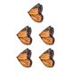 thumbnail image 2 of Mantón de ala de mariposas naranja 100 cm Qarigey, 2 of 6