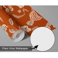 thumbnail image 6 of S4Sassy Peel & Stick Vinyl Wallpaper, Chic Hibiscus Sketch Wallpaper Contact Paper Waterproof - Brown, 25"x240", Removable Wall Covering for Home Decor in Bedrooms, Renter Spaces, Cabinets, 6 of 9