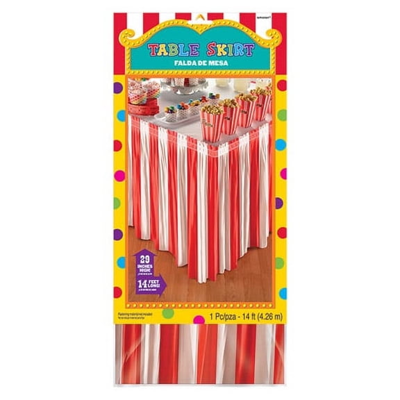 Carnival Party Plastic Table Skirt (1ct)