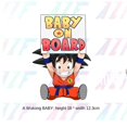 thumbnail image 1 of Pegatina de coche de Dragon Ball Goku, calcomanía de Anime de dibujos animados, decoración de advertencia de bebé, accesorios de coche, parte Exterior, Punta Universal, regalo, 1 of 4