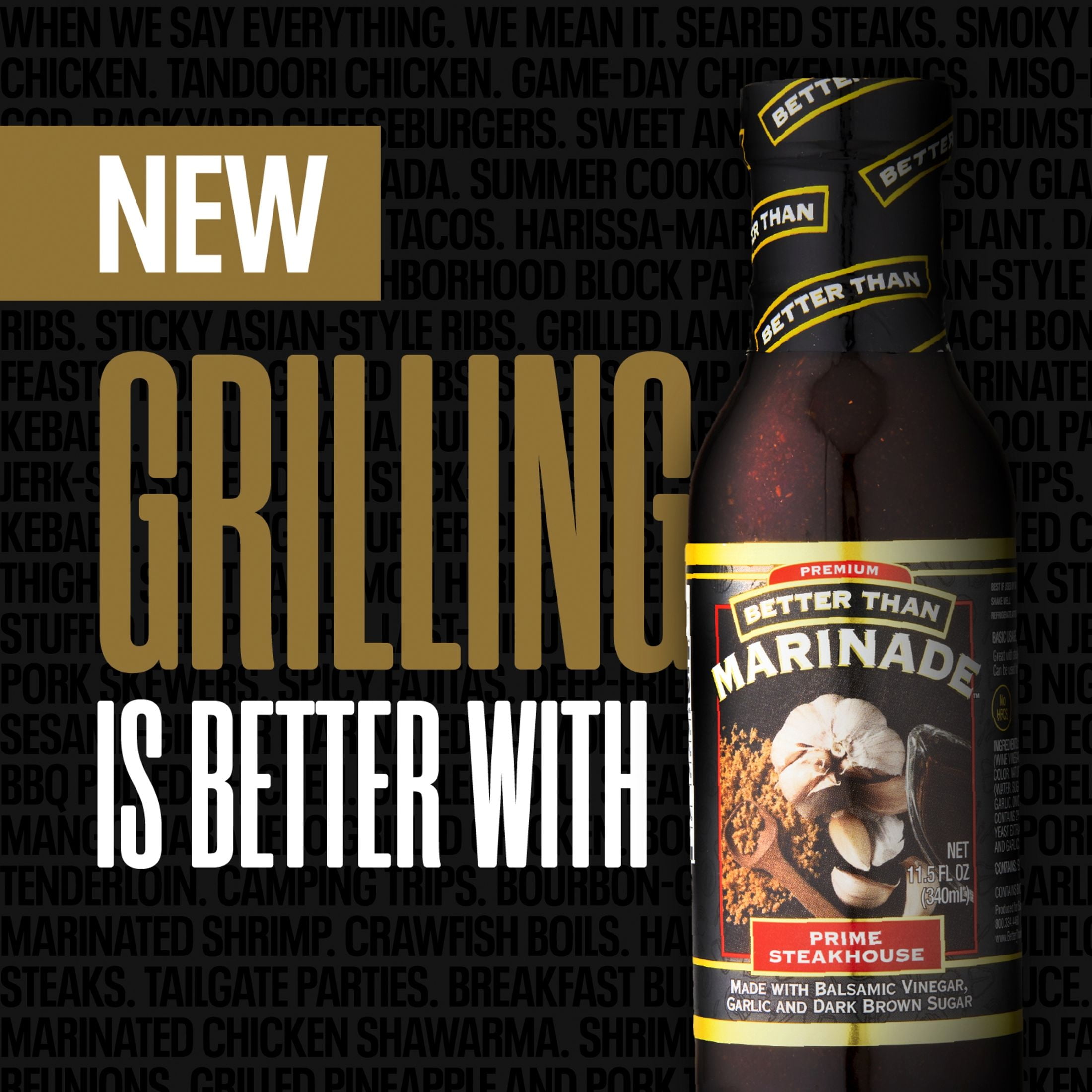 (3 pack) Better Than Marinade, Prime Steakhouse, 11.5 oz Bottle