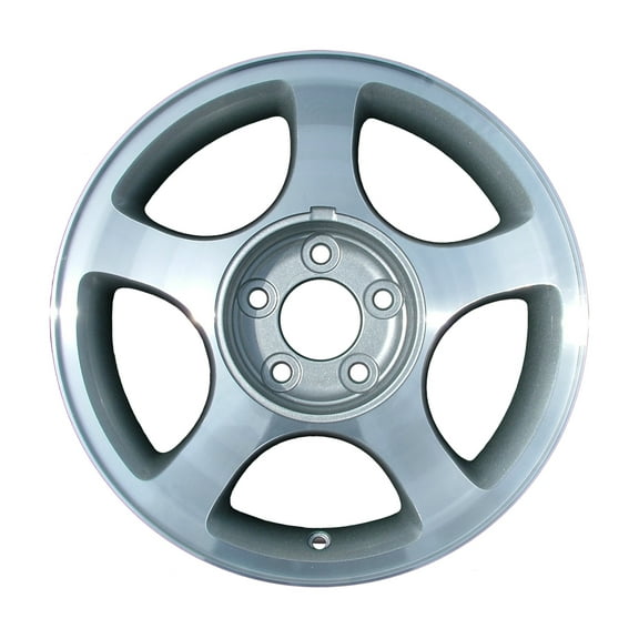Pre-Owned Original Equipment Machined and Painted Silver Aluminum Wheel 16 x 7.5 YR3Z1007BA fits 2000-2004 Ford Mustang (Good)