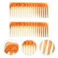 thumbnail image 2 of 2pcs Wide Tooth Plastic Comb for Thick Curly Wavy Hair Detangling, 2 of 8
