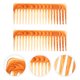 thumbnail image 3 of Peine de dientes ancho de averginantes para el cabello plástico 2 unids para el cabello ondulado rizado grueso, 3 of 5