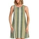 thumbnail image 1 of Fotbe Colourful stripes Vestido de Verano sin Mangas para Mujer – Vestido Midi Línea A, Estilo Camiseta Floral, Vestido Playero Casual y Fluido, 1 of 7