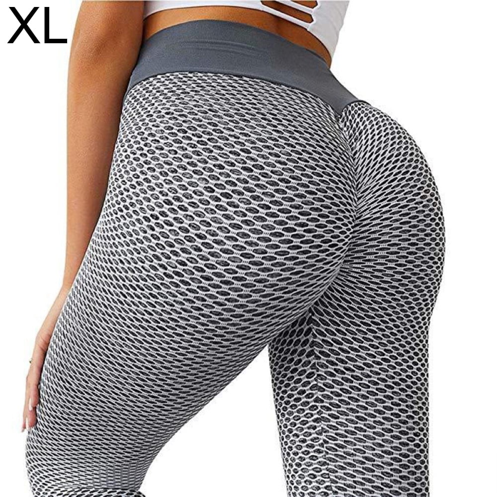 Details about   Womens Yoga Pants High Waist Push Up Leggings Scrunch Push Up Booty Gym Trousers 