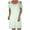 Green, variant on Sundresses for Women 2025 Stylish Casual Cold Shoulder Mini Dress Solid Vacation Dress Round Neck Short Sleeve Peplum Dress for Ladies Crochet Linen Prom Dress