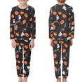 thumbnail image 2 of Renewold Cozy Up Pajamas Set for Fall Spring Winter Bats Pumpkins Home Life Wear Halloween Athletic Clothing Nightwear 2Pcs Scoop Neck Long Sleeve Nightclothes Size 15-16, 2 of 5