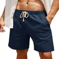 thumbnail image 1 of Bermuda Short Casual Playa De Algodón Y Lino Para Hombre, 1 of 8