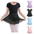 thumbnail image 5 of Justaucorps-jupe de Ballet pour Filles, Tout-Petits, Dos Ajouré, Robe de Danse, Combo, Bleu Pâle, 4-5 Ans, 5 of 5