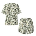thumbnail image 2 of Sigee Skull with Cash for Sleepwear Casual Pjs with Pockets Women's Pajamas Sets Shorts 2 Piece Short Sleeve Lounge Sets 4X-Large, 2 of 9