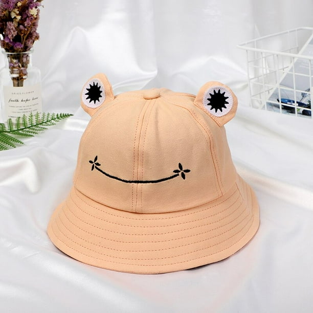 Sombreros de cubo de rana para niños y adultos para mujer, gorra de pescador lisa de otoño para mujer, sombrero de pesca para playa y senderismo al aire libre, gorras protectoras solares para mujer Gao Jinjia LED