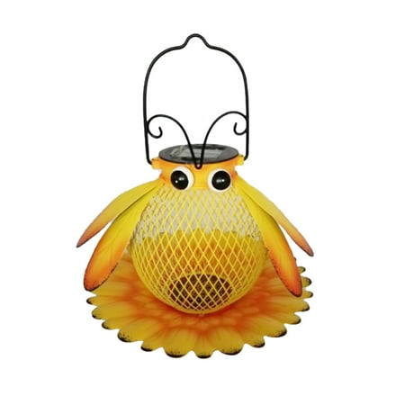 

Big Sale! Fieroe Card Slot Hangable Bee Beetle Led Solar Garden Light Outdoor Decorative Light Decor 1X Garden Light Clearance Led Portable Insect Bee Seven-Star Beetle Solar Garden Light