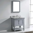 thumbnail image 6 of Julianna 32" Bath Vanity in Gray with Marble Top and Sink and Mirror MS-3132-WMRO-GR, 6 of 9