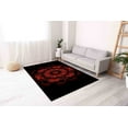thumbnail image 4 of Saloon Rugs, Large Rugs, Mandala Pattern Rug, Door Mat Rugs, Entryway Rugs, Entry Rug, Black And Red Rugs, Modern Rugs, Outdoor Rugs, 3.3'x9.2' - 100x280 cm, 4 of 8