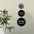 thumbnail image 3 of Circle NO CASH ACCEPTED Sign (Black) - Large, 3 of 5