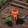 thumbnail image 5 of Halloween Resin Pumpkin Planter, Spooky Hanging Flower Pot for Indoor Outdoor Home Decor, 5 of 7