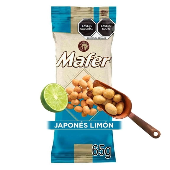 Cacahuate Mafer japonés con sal y limón 65 g