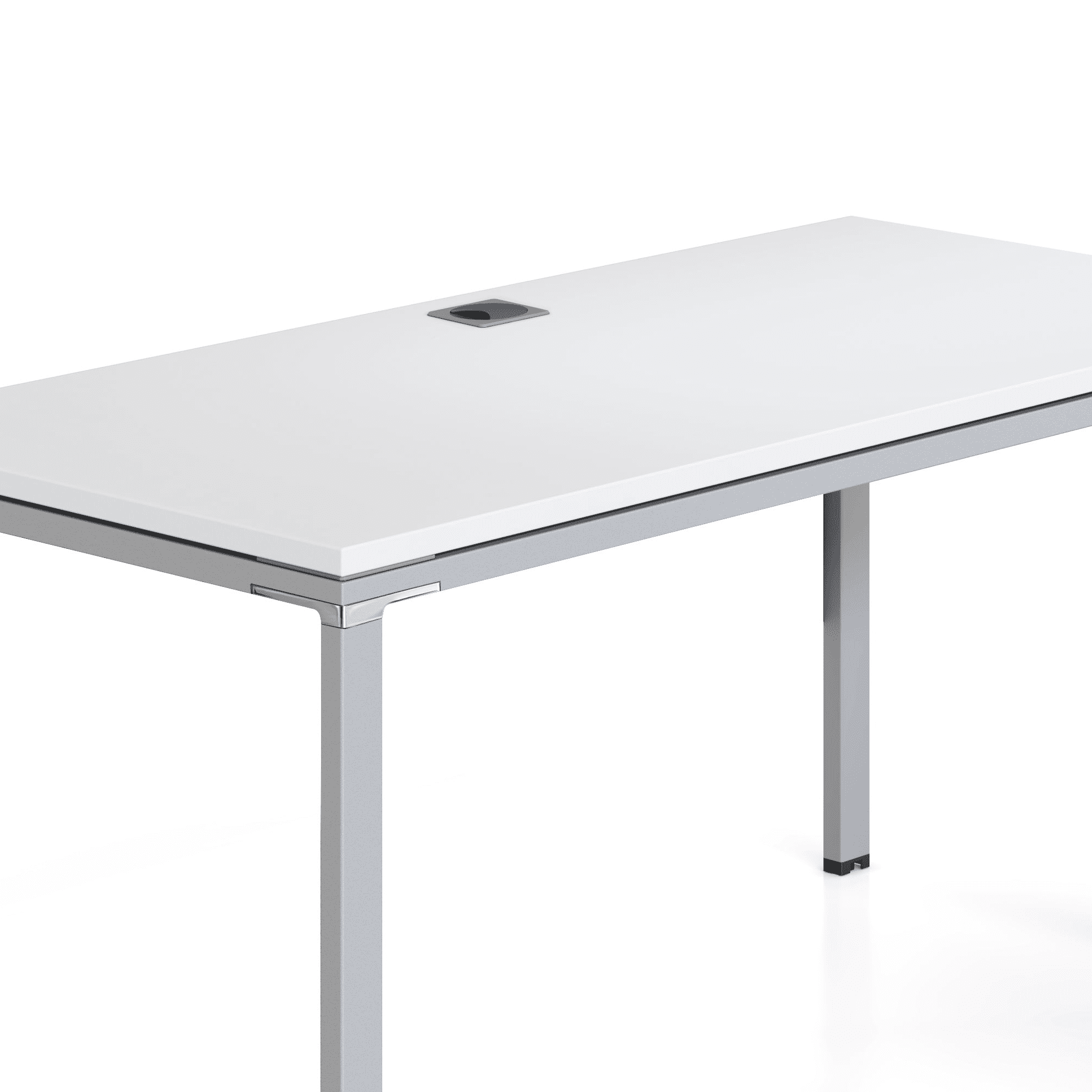Boss Office Products Simple System Single Desk 66" x 24" Desk Top, White