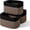 Black & Jute, variant on Large Storage Baskets for Organizing Shelves, Woven Cotton Rope Bins for Baby Nursery, Book and Toy Organizer, Towel Storage, 3 Pack, 17"x13"x9.5", Off White