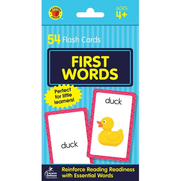 Brighter Child Flash Cards First Words Flash Cards (Other) Walmart