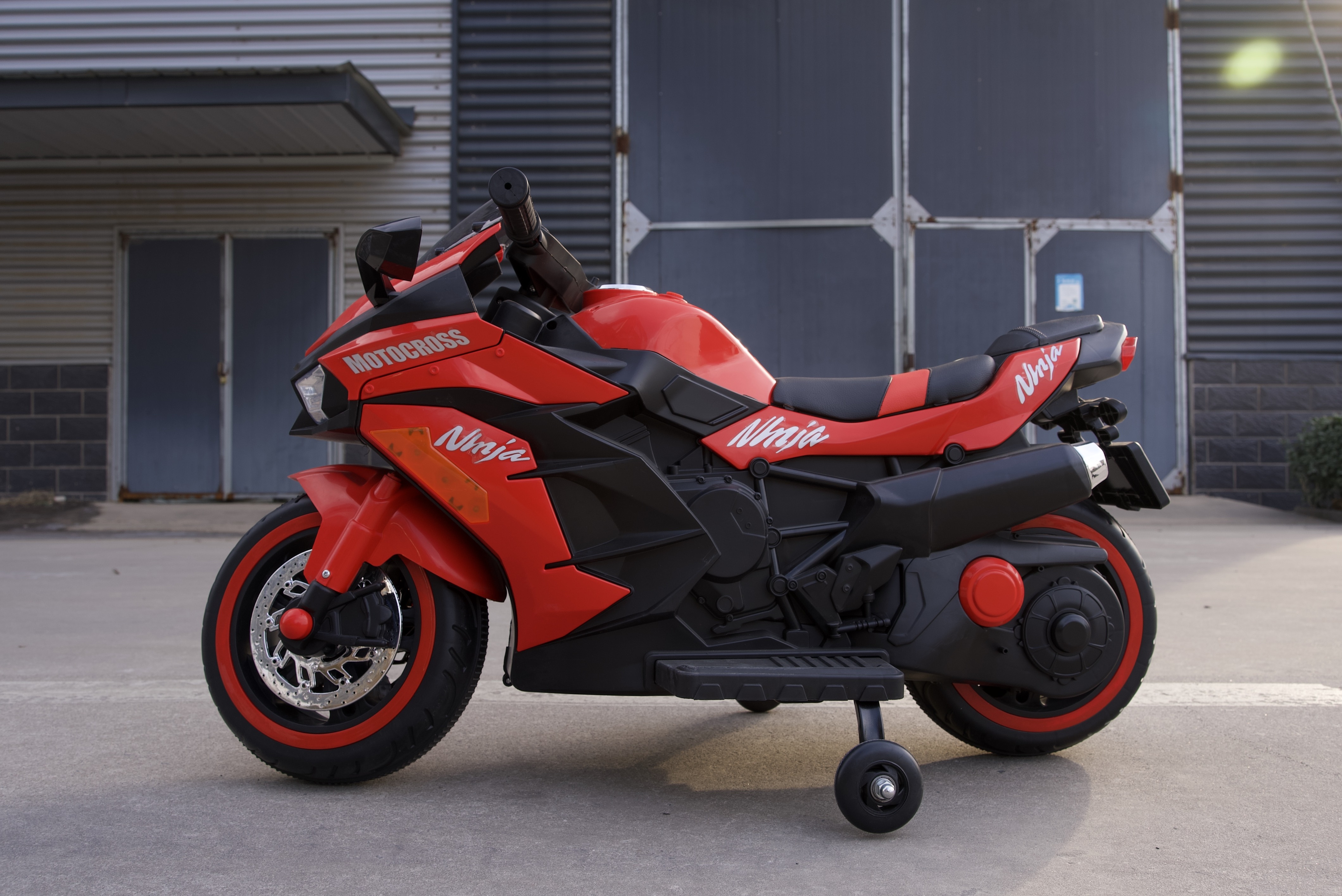 Werseon 12V Motorcycle for Kids, Electric Motorcycle with LED Lights Ride on Motorcycle, Red