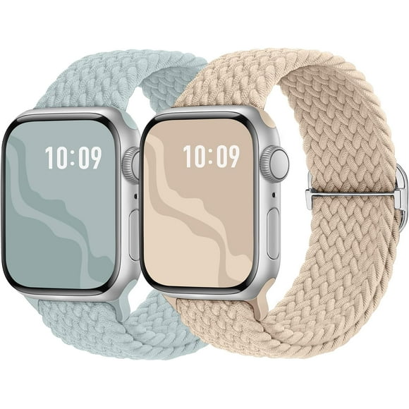 shiyou-Braided Solo Loop Compatible with Apple Watch Band 38mm 40mm 41mm 42mm 44mm 45mm 46mm 49mm, Adjustable Stretchy Elastic Straps Women Men for iWatch Ultra 2, Ultra, Series SE 10 9 8 7 6 5 4 3 2