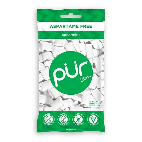 Pur Gum Spearmint 55 pieces, 12-Pack