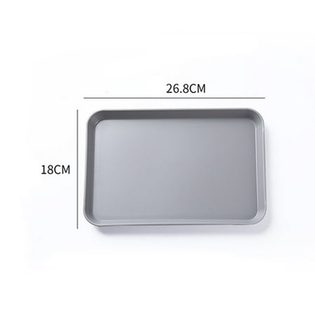 

Yannee Plastic Food Tray Anti Slip Serving Tray Household Rectangular Storage Tray