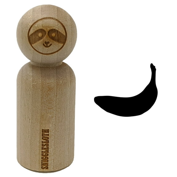 Banana Fruit Rubber Stamp for Scrapbooking Crafting Stamping - Small 3/4 Inch