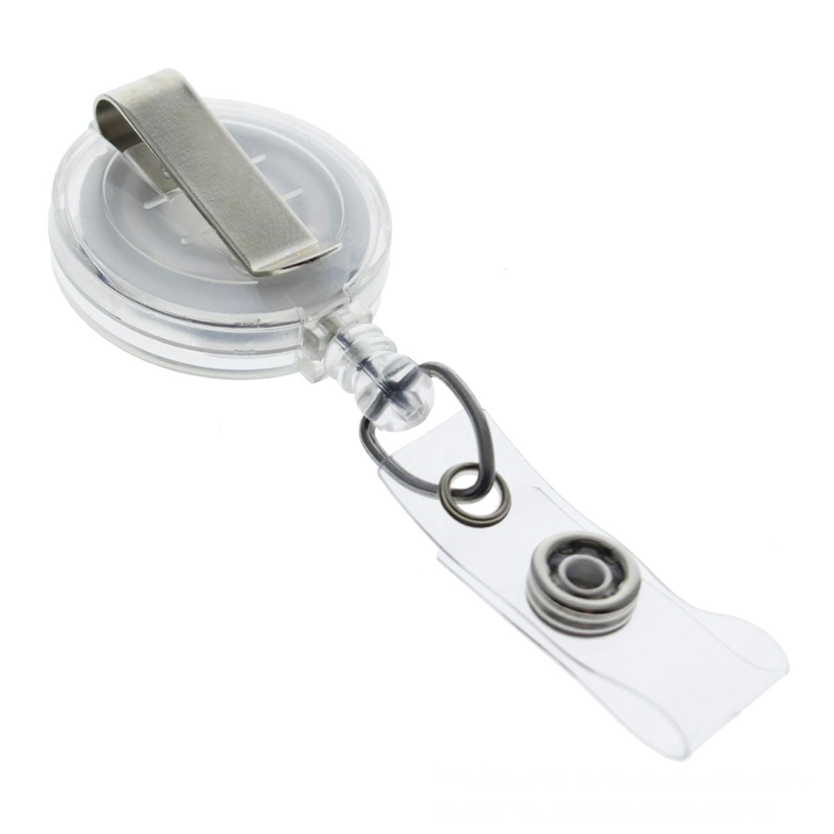 100 Pack - Premium Retractable ID & Key-Card Badge Reels with Secure Metal Belt Clip and 34” Pull by Specialist ID