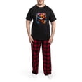 thumbnail image 5 of CafePress - Cute Cat Watercolor Pajamas - Men's Dark Loose Fit Cotton Pajama Set, 5 of 7