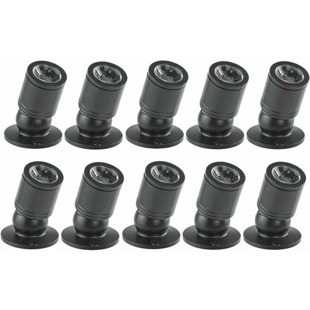 Mini foco LED para empotrar en el techo, 1 W, con controlador de CA de 100-265 V para el hogar, el armario de vinos, el joyero, la sala de estar o el armario, 10 unidades, 2800 K
