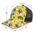 thumbnail image 2 of Lsque Honeybee Printed Trucker Hat - Baseball Cap for Men Women - Breathable Mesh Side, Adjustable Fit - for Casual Wear, 2 of 7