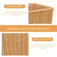 thumbnail image 4 of Woven Wastebasket Multipurpose Woven Basket Woven Trash Can Bathroom Trash Can, 4 of 8