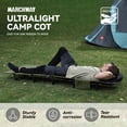 thumbnail image 2 of Catre de camping MARCHWAY ultraligero, plegable y portátil, verde militar, 2 of 8