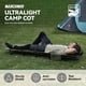 thumbnail image 2 of Catre de camping MARCHWAY ultraligero, plegable y portátil, verde militar, 2 of 8