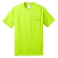 thumbnail image 5 of Yellow Rooster Men's Core Blend Pocket T-Shirts Safety Green L, 5 of 6