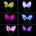 thumbnail image 3 of Bangcool Party Headband LED Light 7PCS Rabbit Ear Hair Hoop Costume Accessory for Teens, 3 of 10