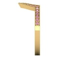 thumbnail image 4 of 0.25 ct Brilliant Round Cut Simulated Pink Diamond 18K Yellow Gold Stackable Band SZ 9.25, 4 of 6