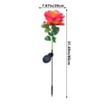 thumbnail image 3 of EWASWON Christmas Red Artificial Rose Solar Stake Lights, Waterproof LED, Outdoor Decor for Garden Lawn, Holiday Christmas Gift, 3 of 9