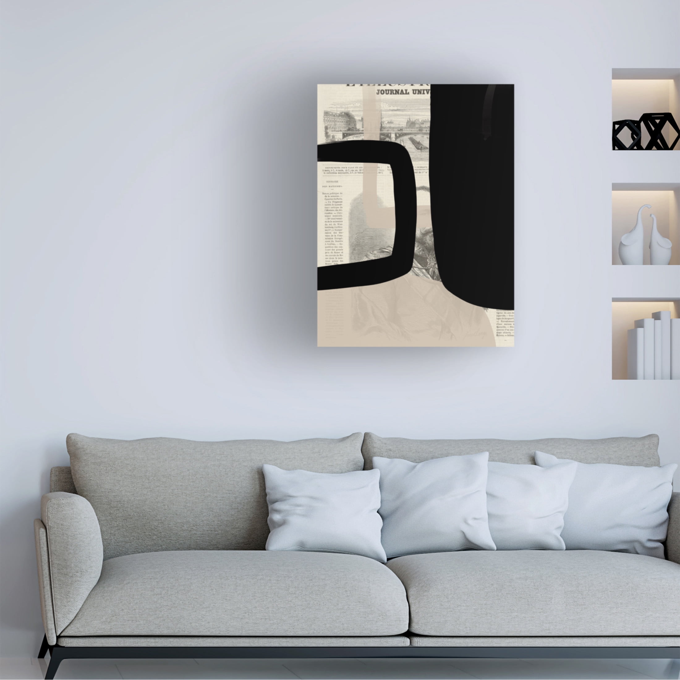 Trademark Fine Art Yopie Studio  Abstract paper II Canvas Wall Art