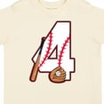 thumbnail image 4 of Inktastic Baseball Fourth Birthday Four Years Old Boys or Girls Toddler T-Shirt, 4 of 5