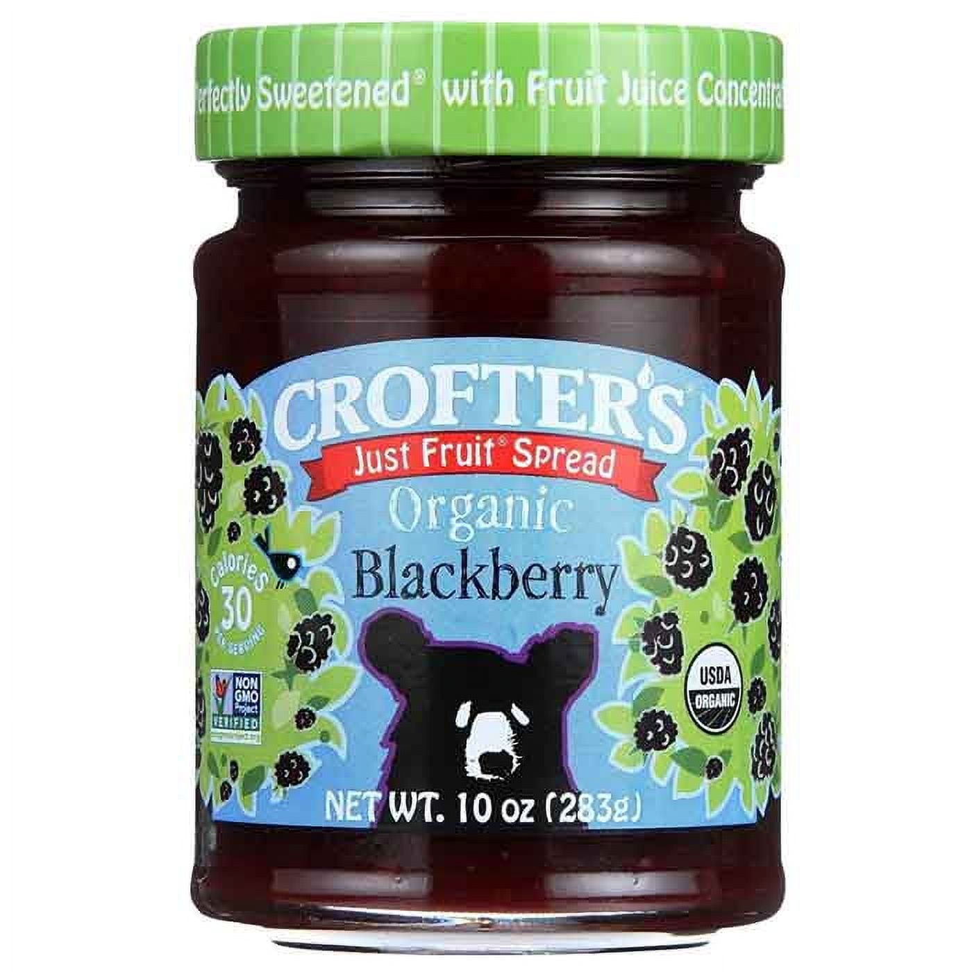 Crofters Fruit Spread Organic Just Fruit Raspberry, 10 Oz Pack Of 6