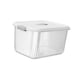 thumbnail image 4 of Caja de almacenamiento transparente para lazos de pelo, suministros de arte, costura y cuentas. Blanco, 4 of 9