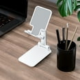 thumbnail image 4 of Labymos Support de Téléphone Cellulaire Pliable Angle Hauteur Ajustable Stable Portable Support de Bureau Compatible avec Mobile, 4 of 8
