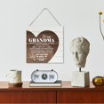 thumbnail image 6 of Grandma Gift, Mother's Day Gift from Grandma, Wooden Plaque Heart Sign, Grandma Birthday Gift, Heart Plaque Gift for Best Grandma Ever, Grandma Sign: I Know I am Very Lucky to Have A Grandma Like You, 6 of 7