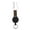 Color:Khaki, variant on Heavy Duty Retractable Pull Badges Steel Wire Rope Buckles Key Holder Retractable Keychain Badges Holder Easy to Use